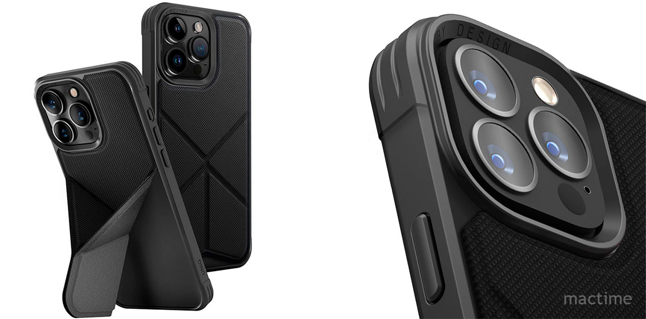 Чехол Uniq Transforma Magsafe для iPhone 15 Pro Max чёрного цвета